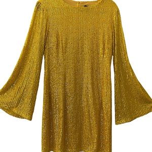 ✨ NWT Yellow Sequin Party Dress